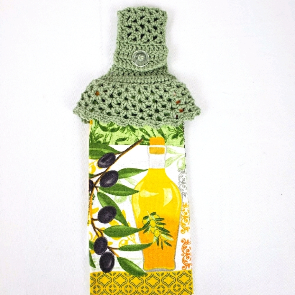 Crochet Top Hanging Kitchen Dish Hand Towel